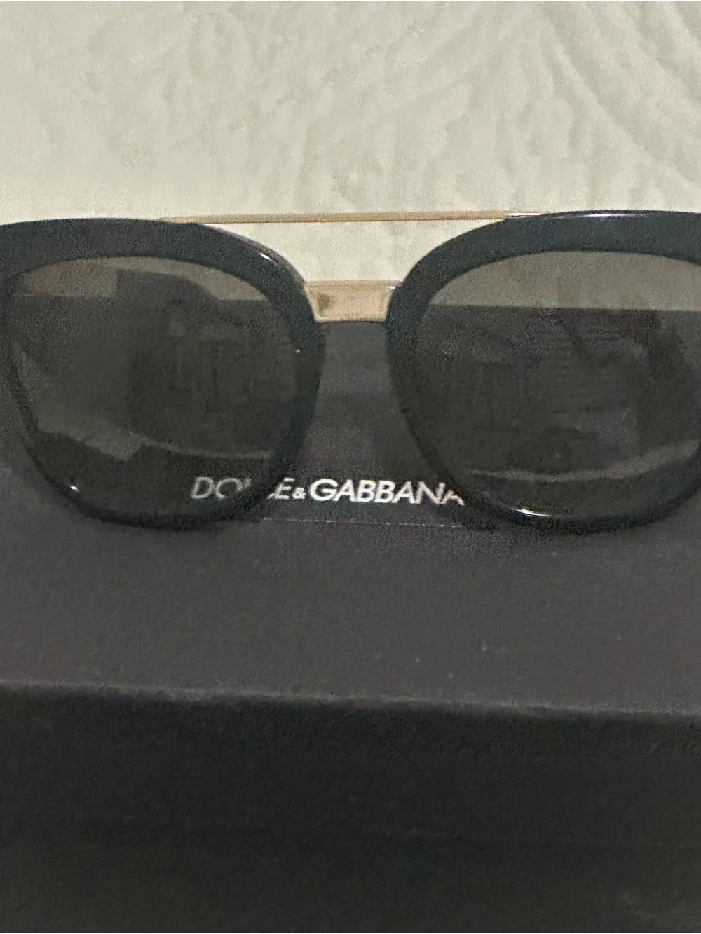 Dolce & Gabbana Black Eyewear Case with Logo Patch